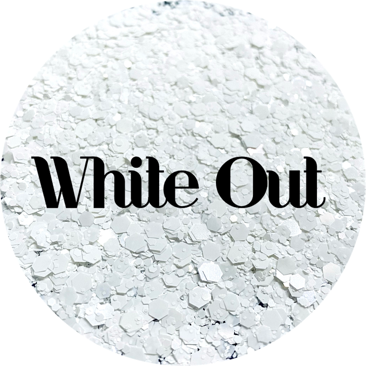 Polyester Glitter - White Out by Glitter Heart Co.&#x2122;